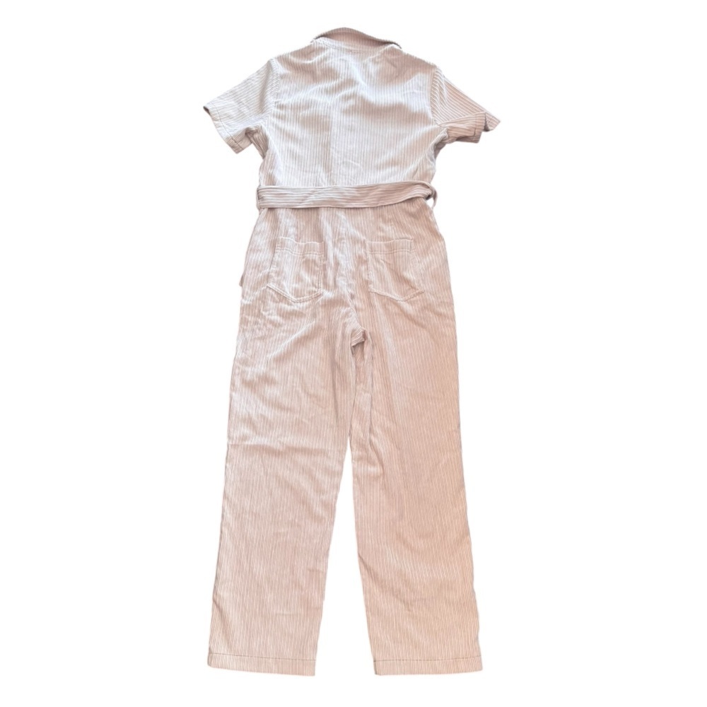 Le Lis Cream Belted Corduroy Jumpsuit, New With Tags, Size Large, Fall Outfit - Picture 9 of 11